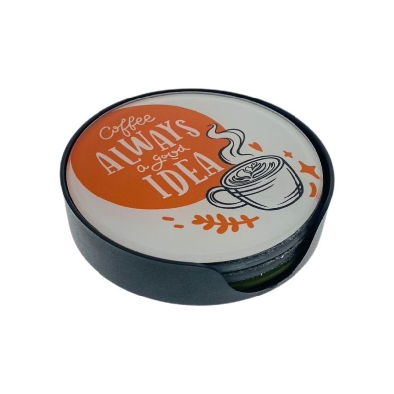 Set 4 Posavasos Vidrio Coffee-0