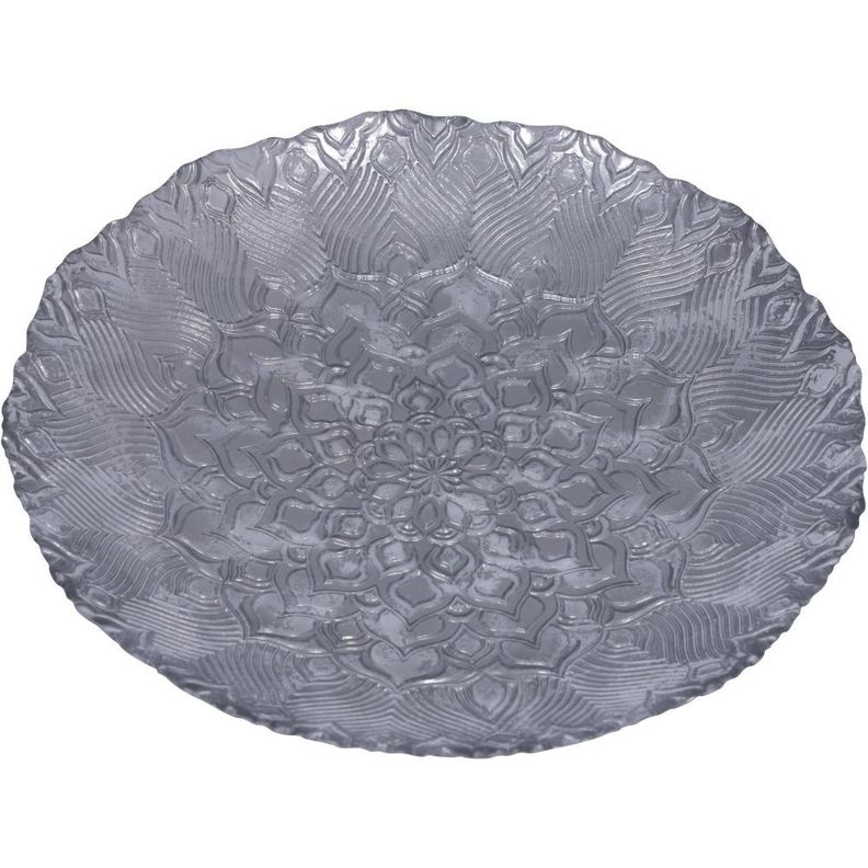 Centro De Mesa Vidrio Silver-0