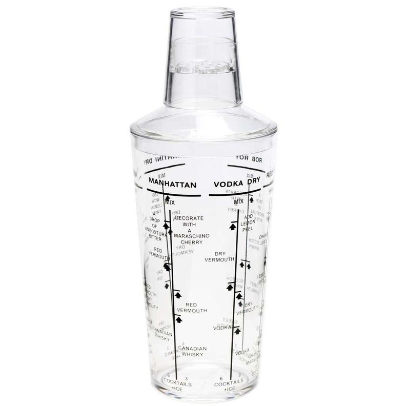 Coctelera Acrílico Recetas 715 ml-0