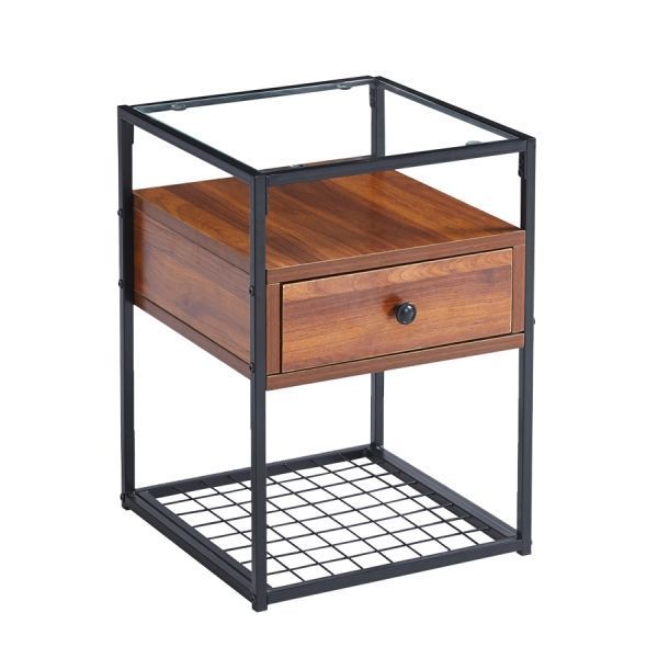 Mesa Auxiliar Metal Wood-0