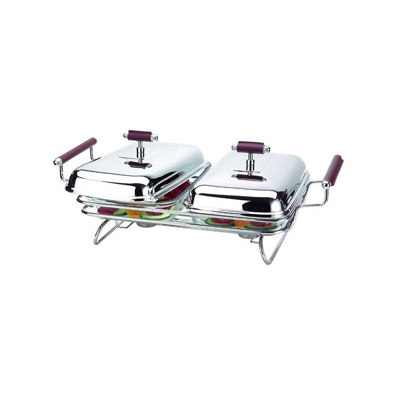 Fuentes Con Tapa Leather Regent Acero-0