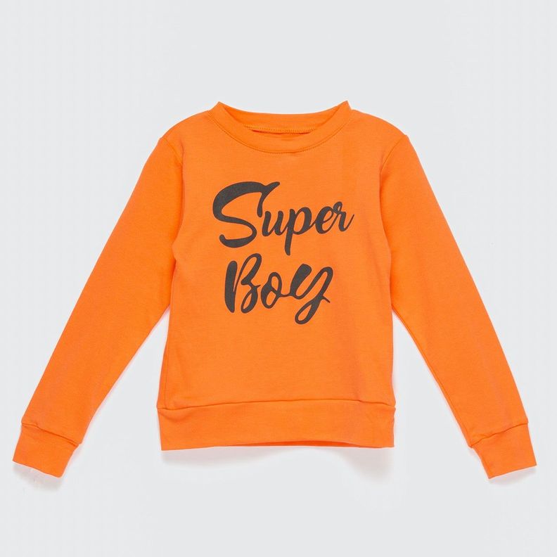 POLERA NARANJA SUPER BOY ALGODÓN PERUANO-0