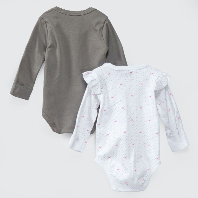 PACK BODY BLANCO GRIS CINTA ROSA ALGODÓN PERUANO-1