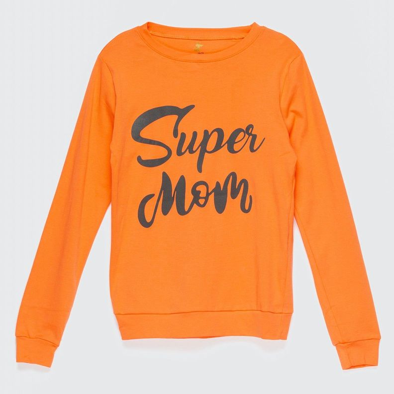 POLERA NARANJA SUPER MOM ALGODÓN PERUANO-0