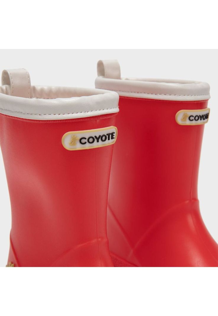 Bota de agua roja ribete blanco-6