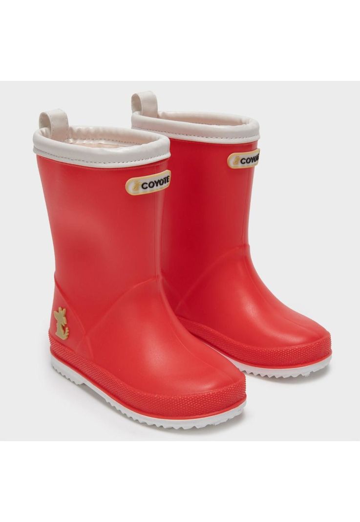 Bota de agua roja ribete blanco-1