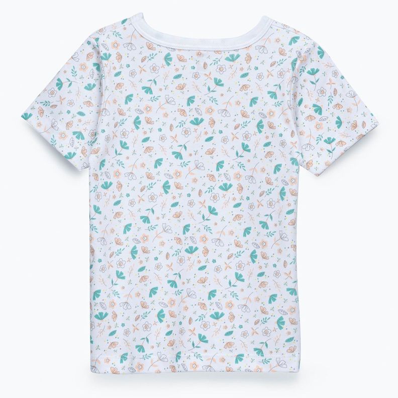 PIJAMA BLANCO HOJAS COLORES ALGODÓN PERUANO-1
