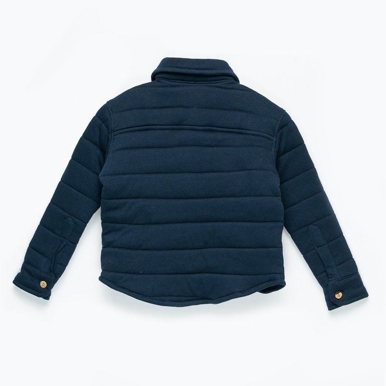 CHAQUETA FORRADA AZUL ADULTO ALGODÓN PERUANO-1