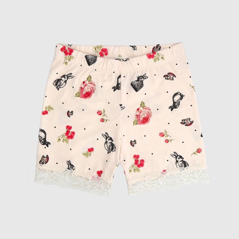 SHORT BEIGE CON ENCAJE ALGODÓN PERUANO-0