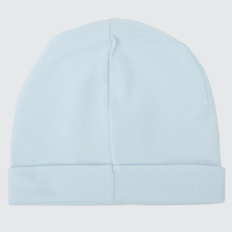 GORRO CELESTE BEBÉ ALGODÓN PERUANO