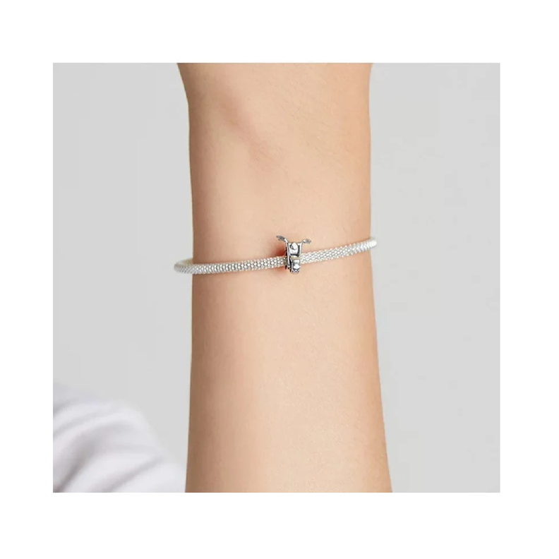 Charm Motocicleta en Plata Fina 925 SILVER HEART-3