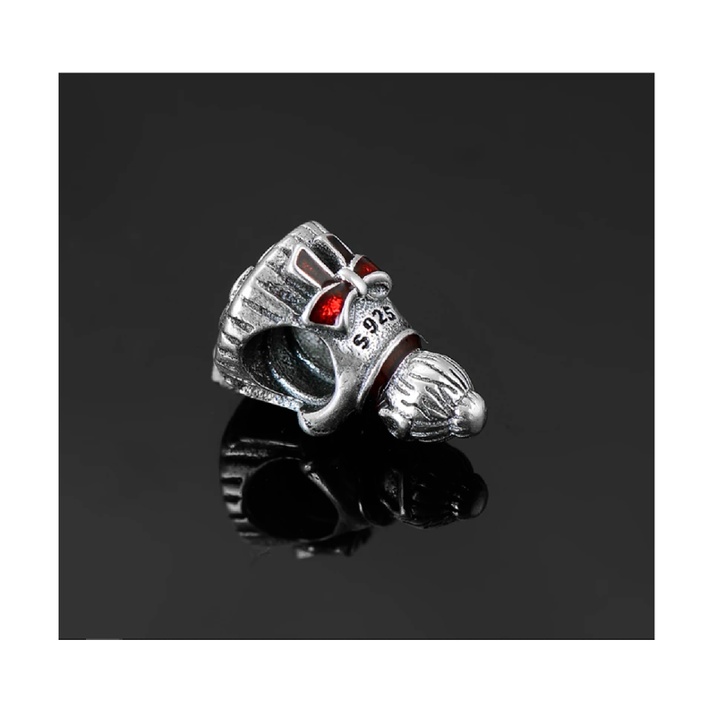 Charm Abuela De Navidad Y Galleta En Plata 925 Silver Heart-1