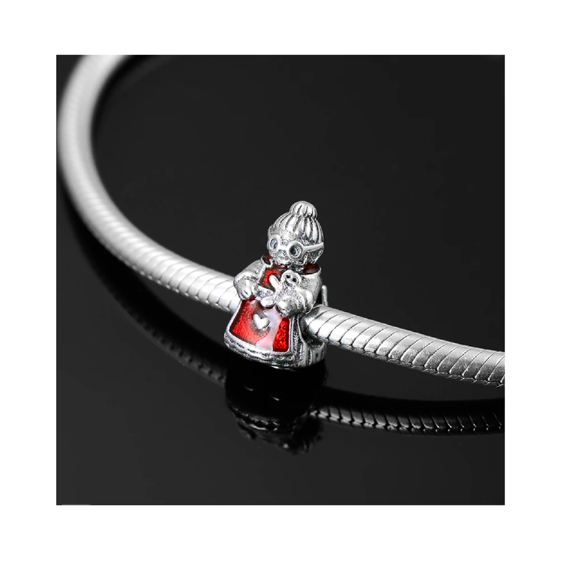 Charm Abuela De Navidad Y Galleta En Plata 925 Silver Heart-2