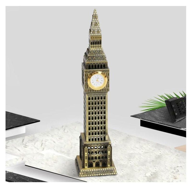 Reloj Big Ben / Mesa Metalico Adorno Decoracion Ak54-4