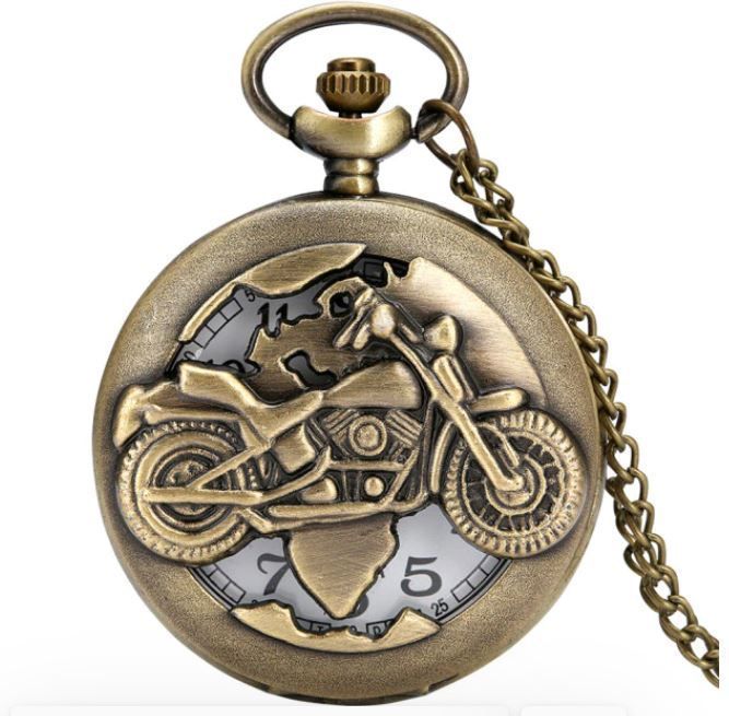 Reloj De Bolsillo Retro Mr Bike Metalico Am16-0