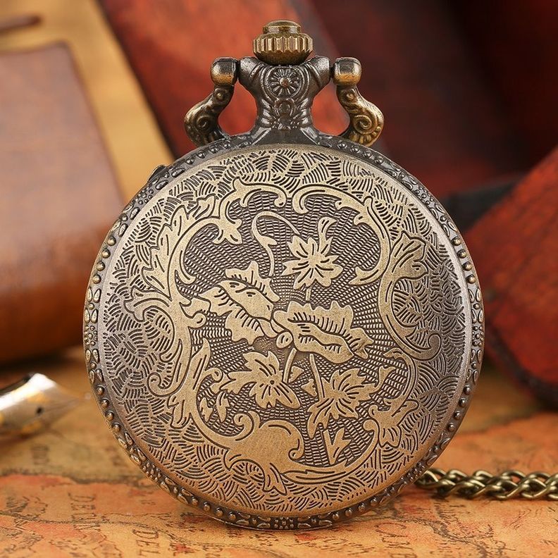 Reloj bolsillo retro metal ZODIAC MAP AM09-6