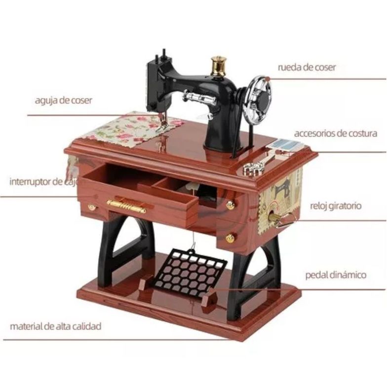 MAQUINA DE COSER MUSICAL CON MOVIMIENTO MINI NC35 -1