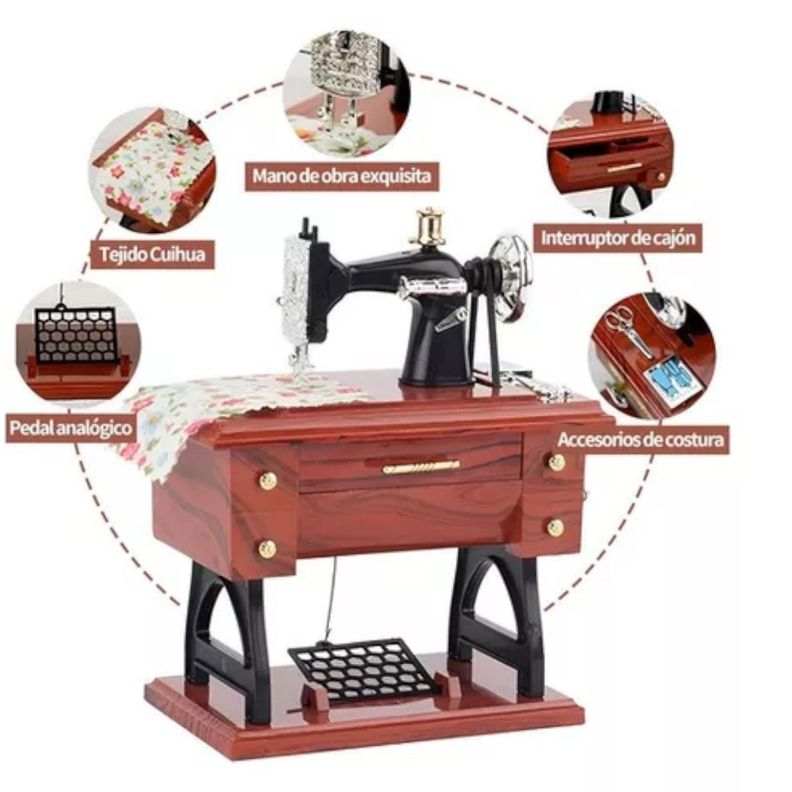 MAQUINA DE COSER MUSICAL CON MOVIMIENTO MINI NC35 -4