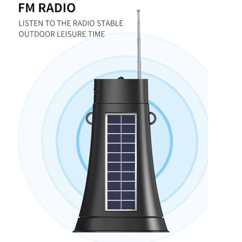 MEGAFONO RECARGABLE SOLAR BLUETOOTH GRABA NC15-1