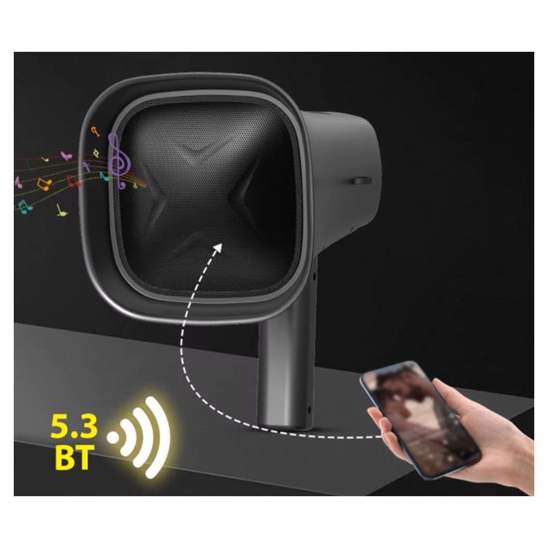 MEGAFONO RECARGABLE SOLAR BLUETOOTH GRABA NC15-6