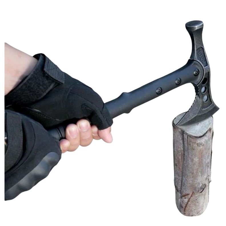  HACHA BACK TOMAHAWK MARTILLO HUIWILL y FUNDA AE39-0