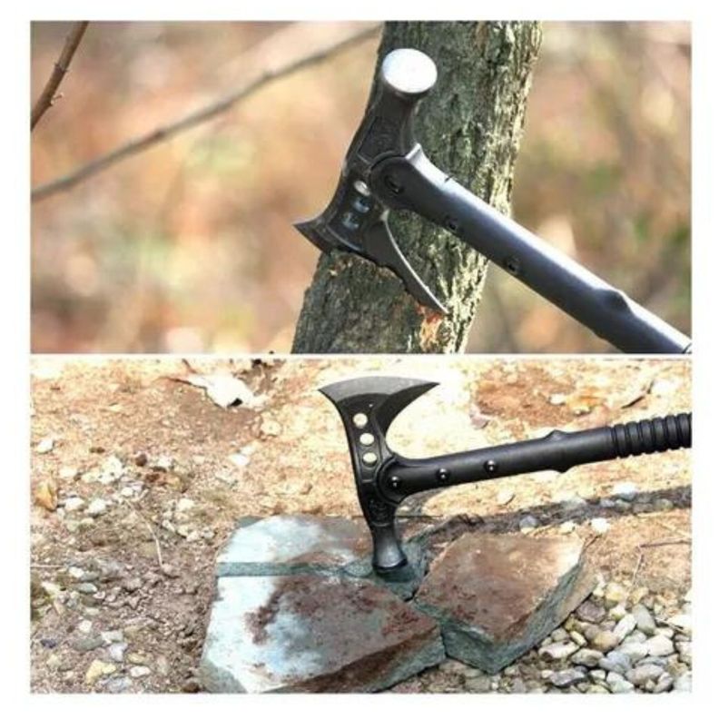  HACHA BACK TOMAHAWK MARTILLO HUIWILL y FUNDA AE39-6
