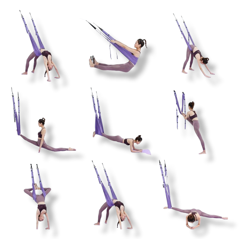 CUERDA AEREA YOGA PILATES ESTIRAMIENTO Y ENTRENAMIENTO FITNESS AN83-3