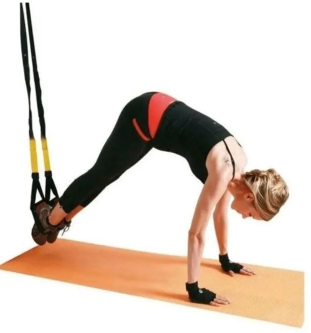 BANDA DE EJERCICIOS SUSPENSION FITNESS Y CROSSFIT YOGA PILATES AK93-0