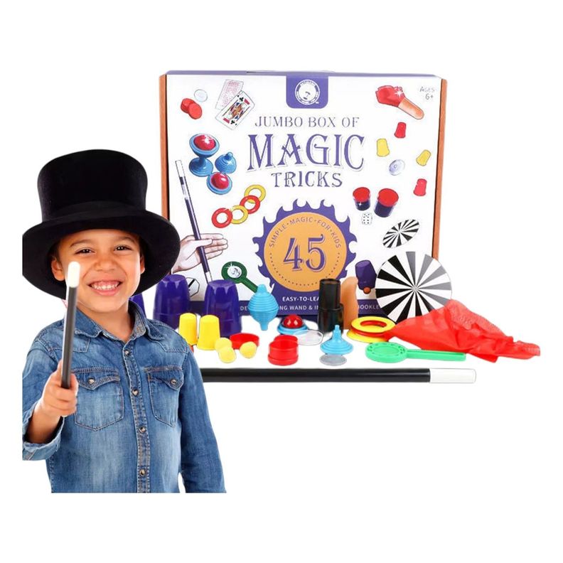 KIT MAGICO 45 TRUCOS NIÑOS ILUSIONISMO MAGO NC29-0