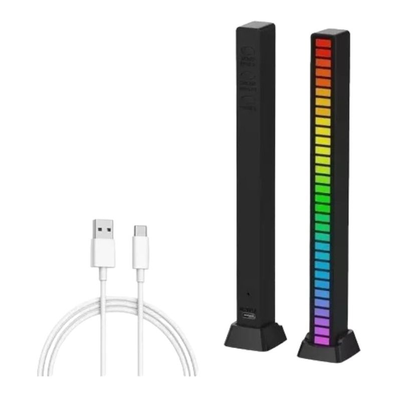TIRA LED BARRA DE LUZ RGB INALÁMBRICA MUEVE CON EL SONIDO USB AK80-2