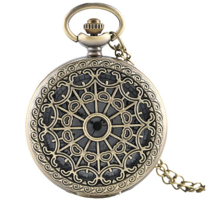 Reloj De Bolsillo Leontina Mandala Con Cadena Quartz Ai57-7