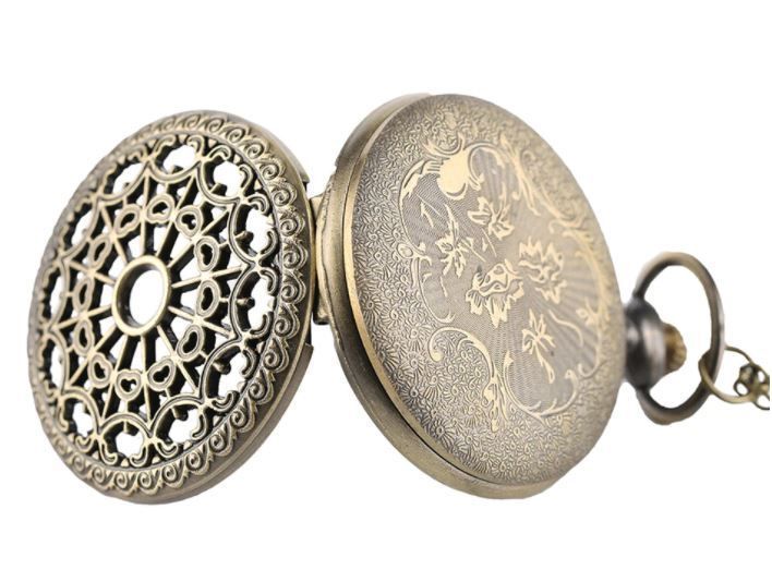 Reloj De Bolsillo Leontina Mandala Con Cadena Quartz Ai57-5