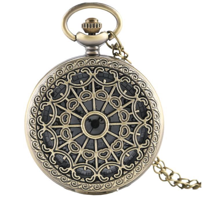 Reloj De Bolsillo Leontina Mandala Con Cadena Quartz Ai57-0