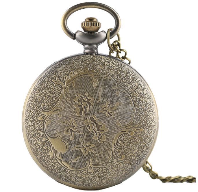 Reloj De Bolsillo Leontina Mandala Con Cadena Quartz Ai57-2