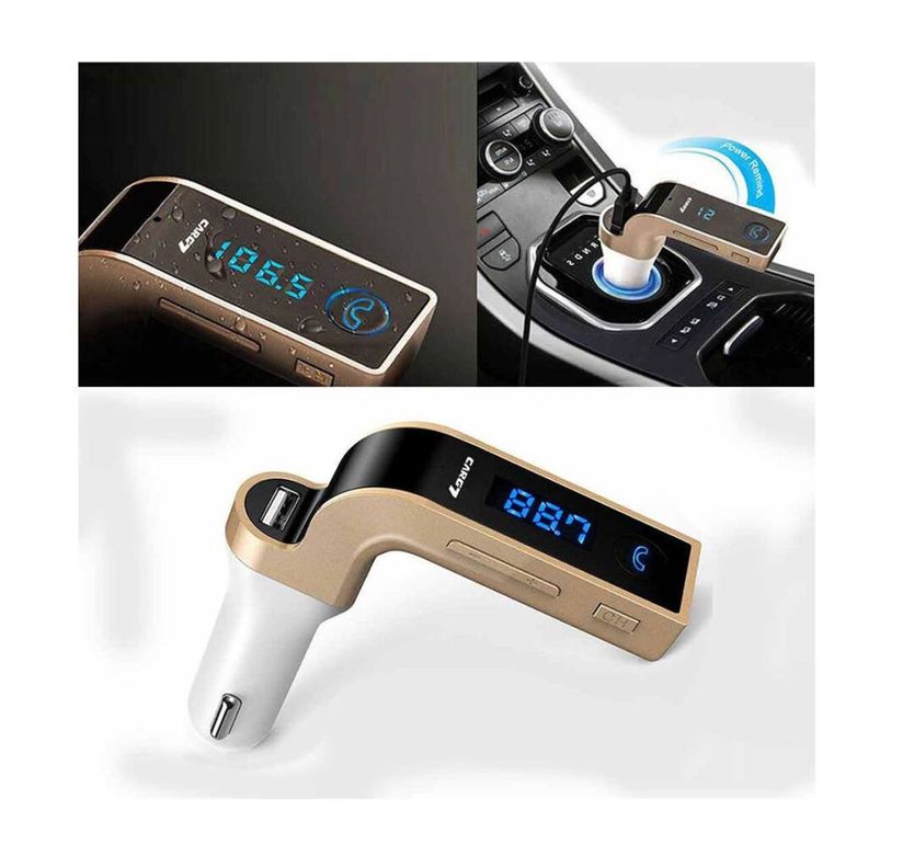 RECEPTOR TRANSMISOR FM BLUETOOTH TRANSMITE DE TU CEL AL AUTO AA22-1