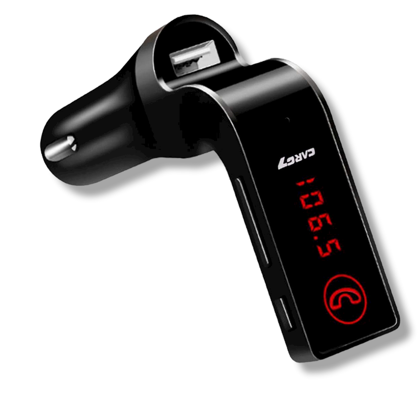 RECEPTOR TRANSMISOR FM BLUETOOTH TRANSMITE DE TU CEL AL AUTO AA22-0