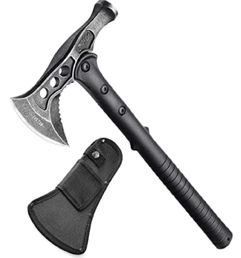 Huiwill Hacha / Martillo Táctica Tomahawk Con Funda AE39-7