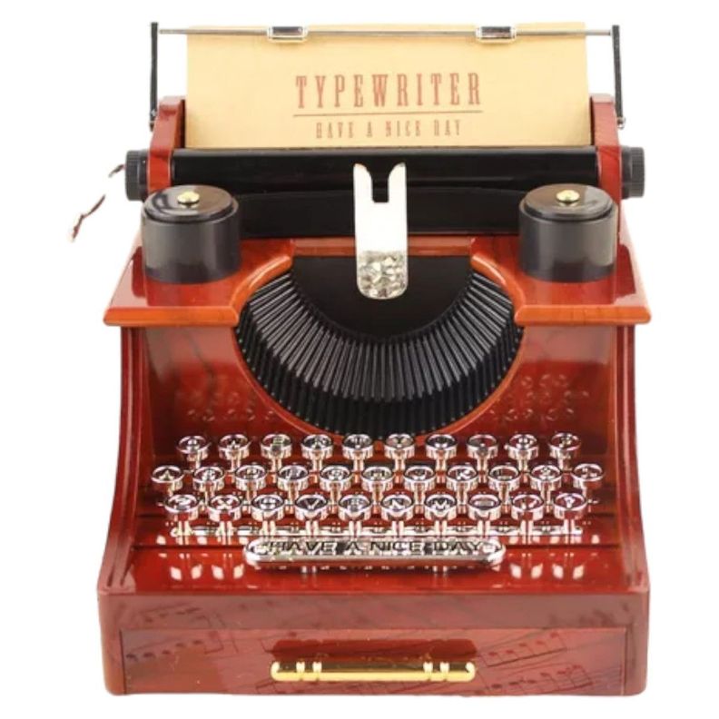 Caja Musical Retro vintage Maquina Escribir Nb63-0