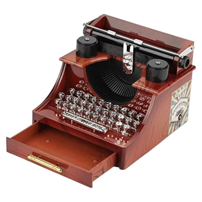 Caja Musical Retro vintage Maquina Escribir Nb63-4