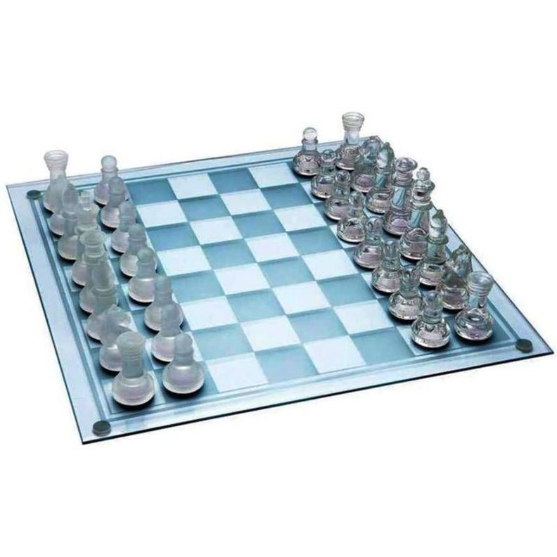 Juego Cristal Ajedrez  25X25 Cms Nb82