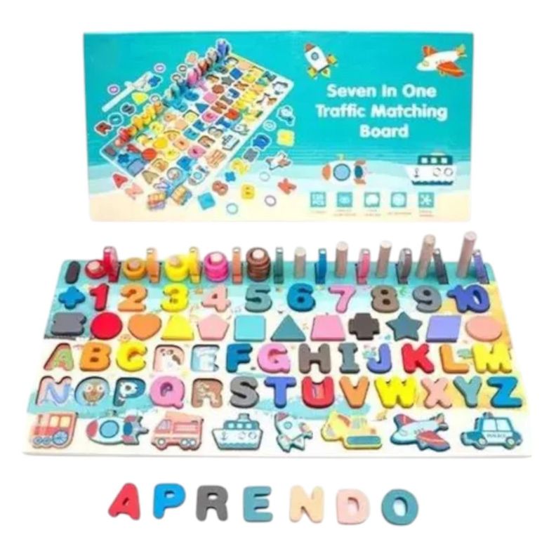 TABLERO DIDACTICO MONTESSORI PESCA NÚMERO NC23-0