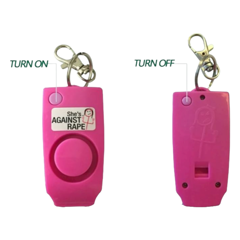 ALARMA PERSONAL LLAVERO AVISO SONIDO DAMA 130DB ANTI ROBO  AI48-2