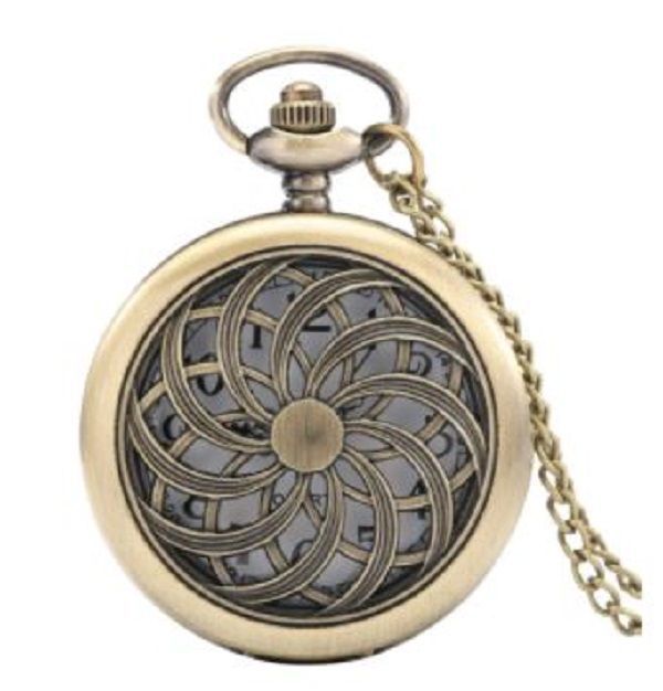 Reloj De Bolsillo Leontina wheel fortune con Cadena AK72-0