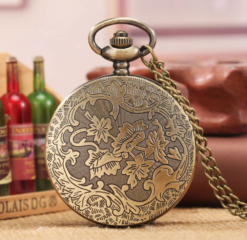 Reloj De Bolsillo Leontina wheel fortune con Cadena AK72-3