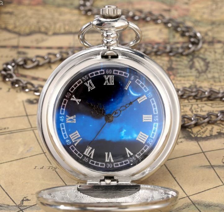 Reloj Bolsillo Vintage Mystic Sky Quartz Al15-1