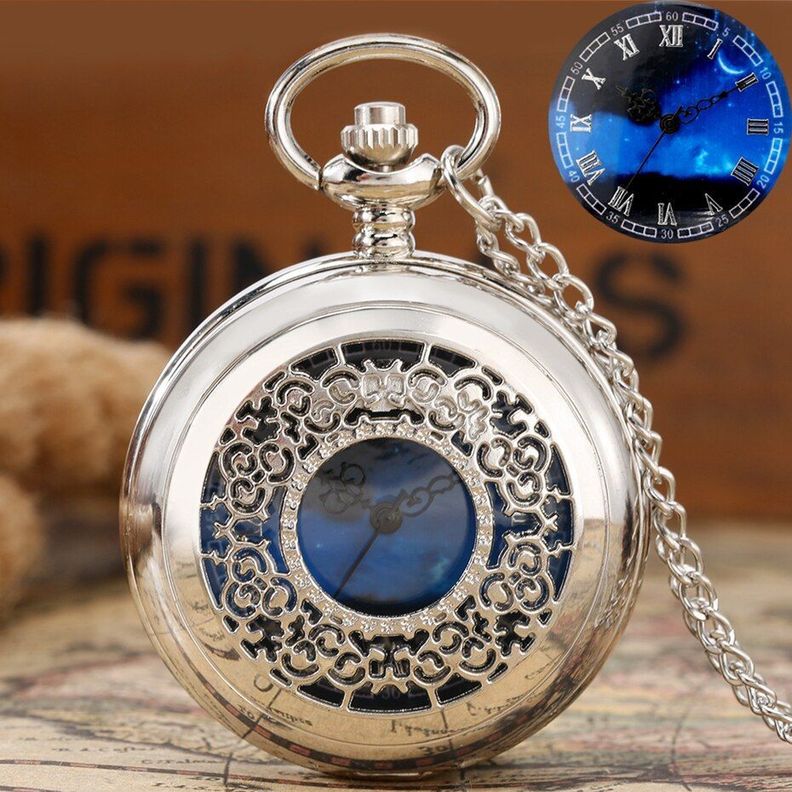 Reloj Bolsillo Vintage Mystic Sky Quartz Al15-5