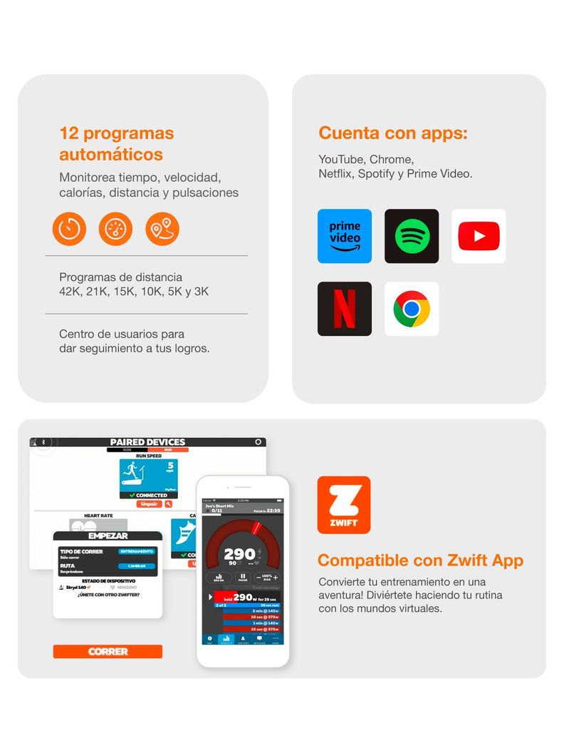 Trotadora Eléctrica Bodytrainer Runner PRO GTS7 con APPs-7