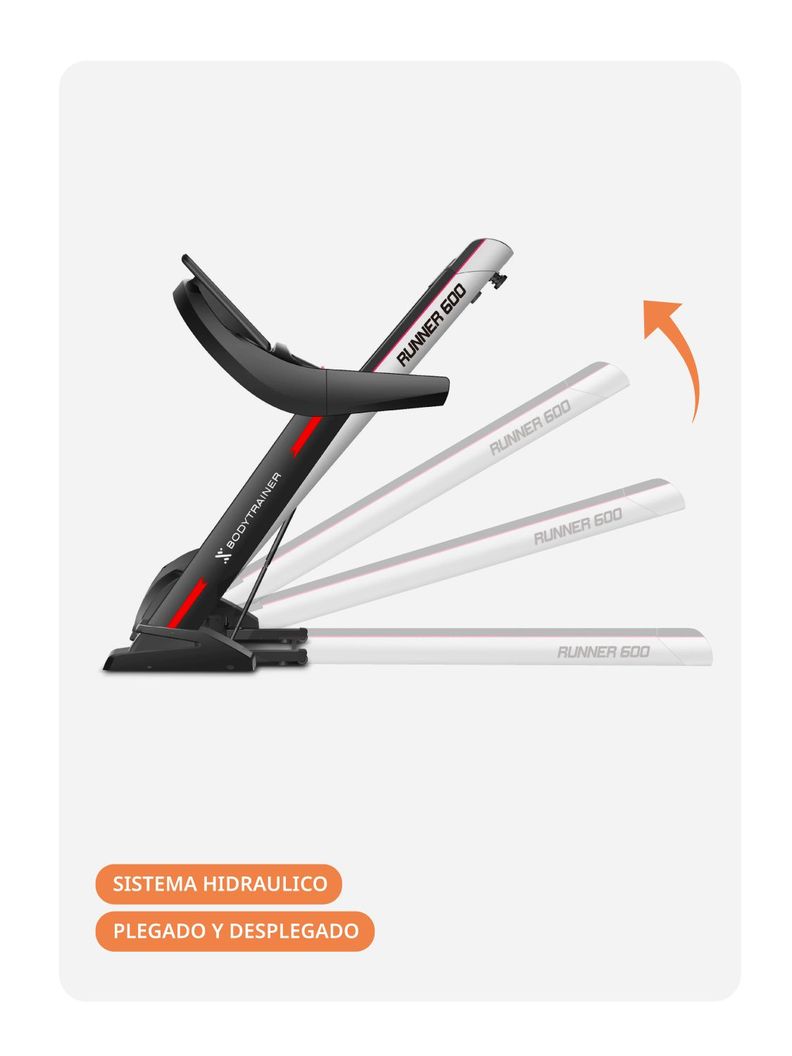 TROTADORA ELÉCTRICA Bodytrainer RUNNER 600 LITE C/APP ZWIFT-2
