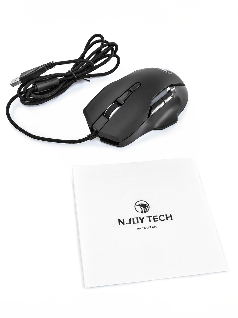 Mouse Gamer NjoyTech Ergonómico con Luces RGB-8