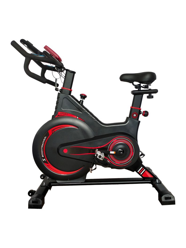 Bicicleta Spinning Magnetica 5kg Bodytrainer MG5 con Sensor Negro